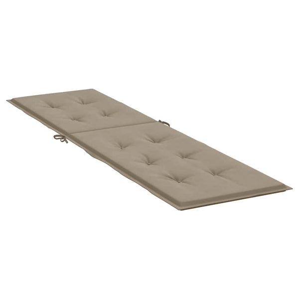 Liegestuhl-Auflage Taupe (75+105)x50x4 cm