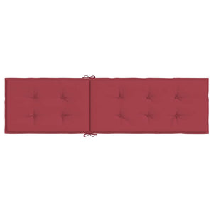 Liegestuhl-Auflage Weinrot (75+105)x50x4 cm