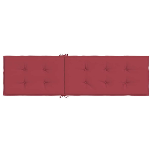 Liegestuhl-Auflage Weinrot (75+105)x50x4 cm