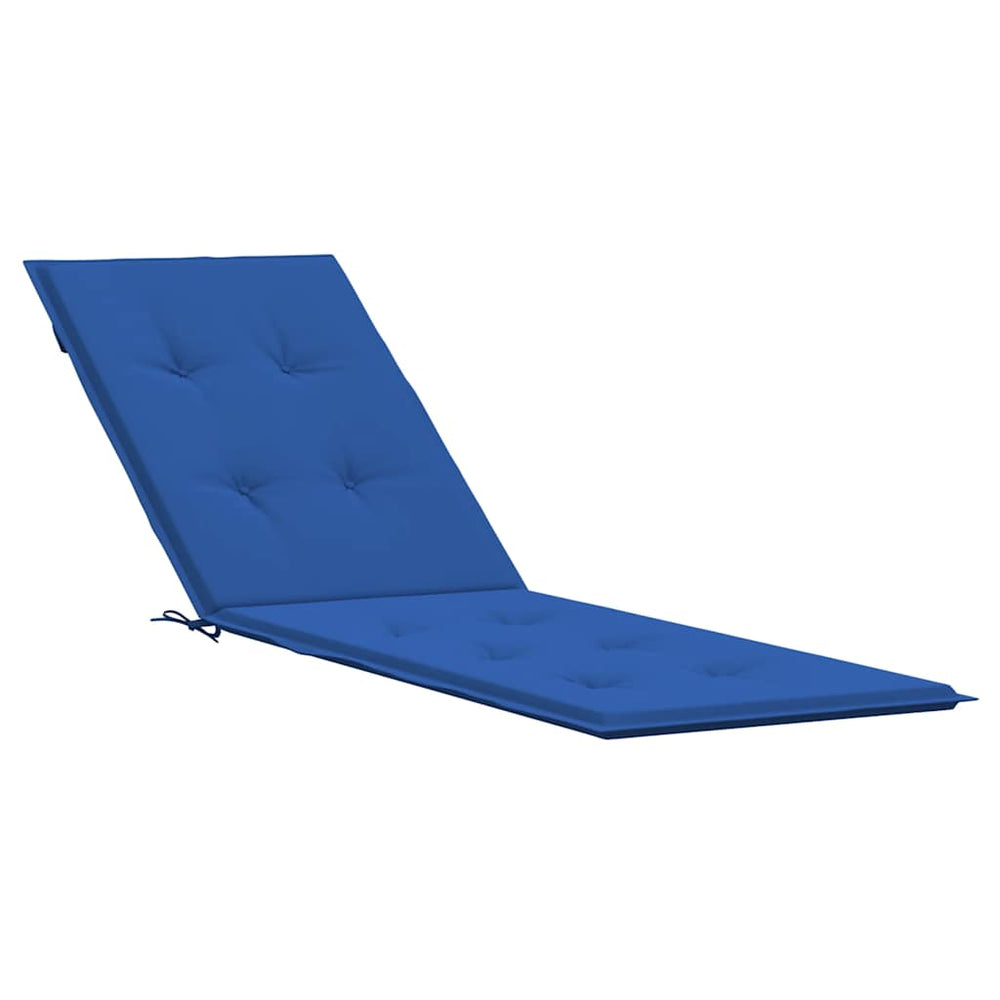 vidaXL Sun Lounger Cushion Royal Blue (75+105)x50x4 cm