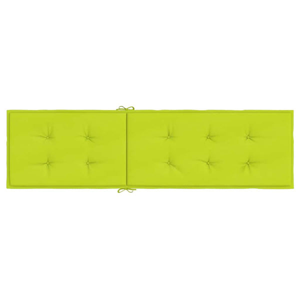 Liegestuhl-Auflage Hellgrün (75+105)x50x4 cm