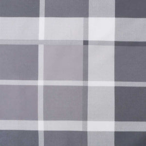 Liegestuhl-Auflage Grau Karomuster (75+105)x50x4 cm