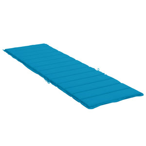 Sonnenliegen-Auflage Blau 200x50x3 cm Oxford-Gewebe