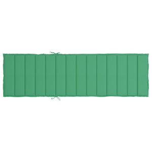 Sonnenliegen-Auflage Grün 200x50x3 cm Oxford-Gewebe