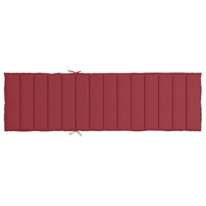 Sonnenliegen-Auflage Weinrot 200x50x3 cm Oxford-Gewebe