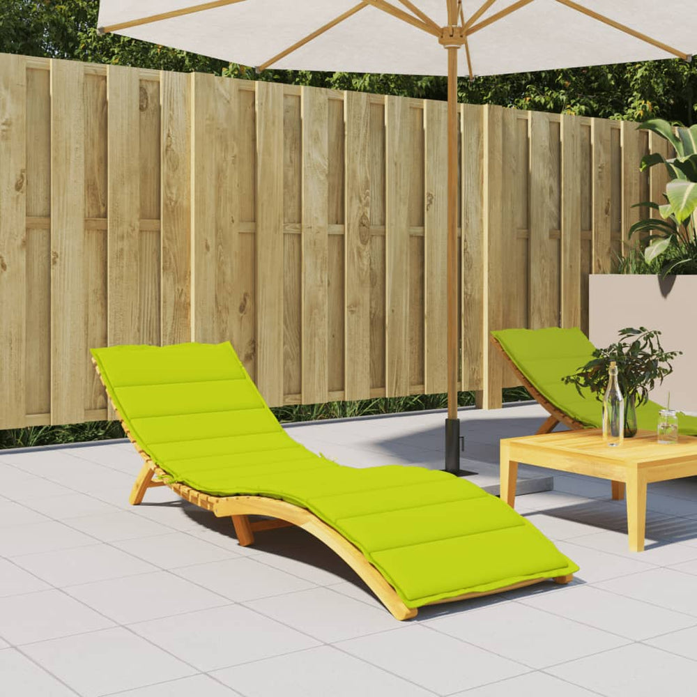 vidaXL Sun Lounger Cushion Light Green 200x50x3 cm Oxford Fabric