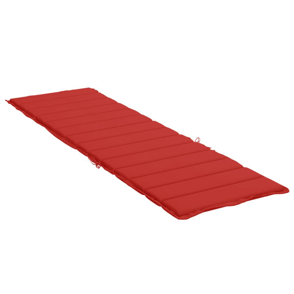Sonnenliegen-Auflage Rot 200x60x3 cm Oxford-Gewebe