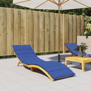 Sonnenliegen-Auflage Königsblau 200x60x3 cm Oxford-Gewebe