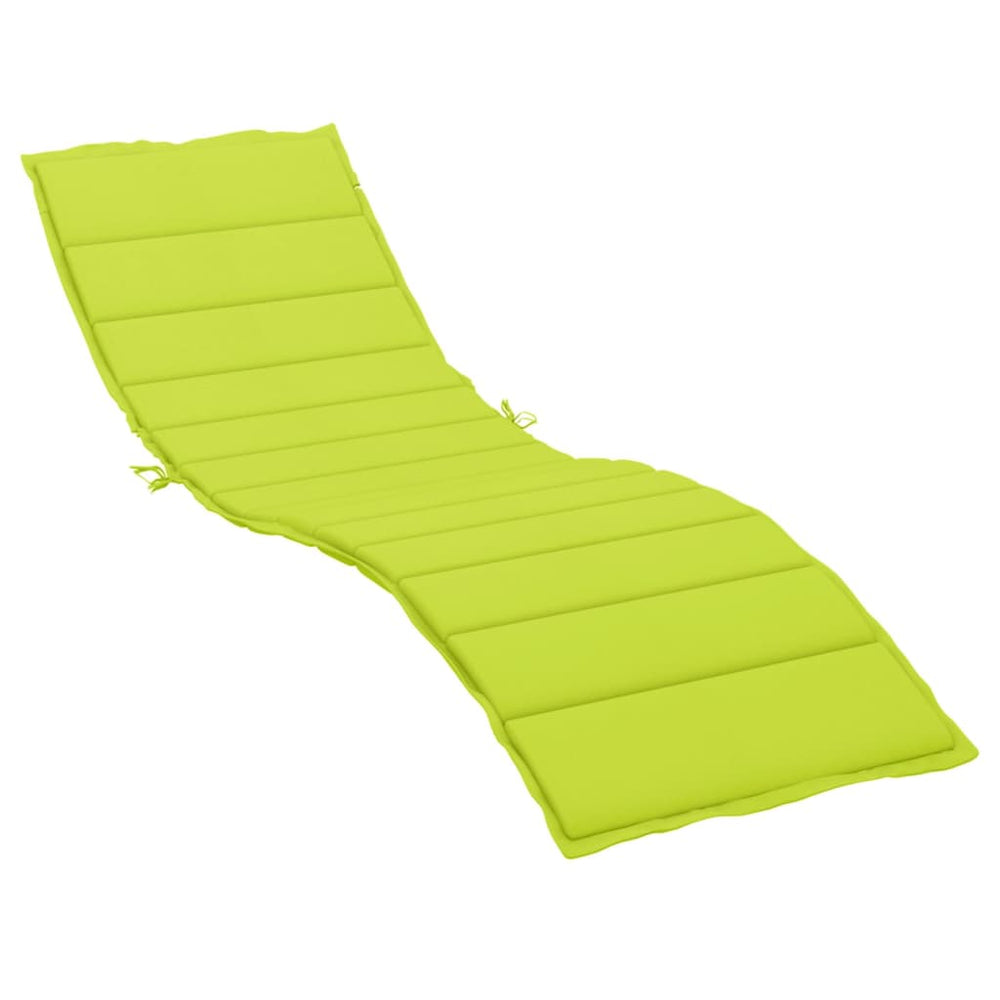 vidaXL Coussin de chaise longue vert clair 200x60x3 cm tissu Oxford