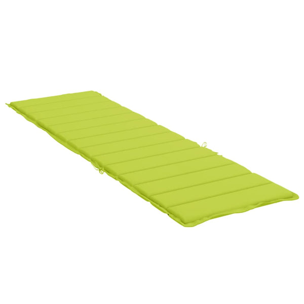 Sonnenliegen-Auflage Hellgrün 200x60x3 cm Oxford-Gewebe