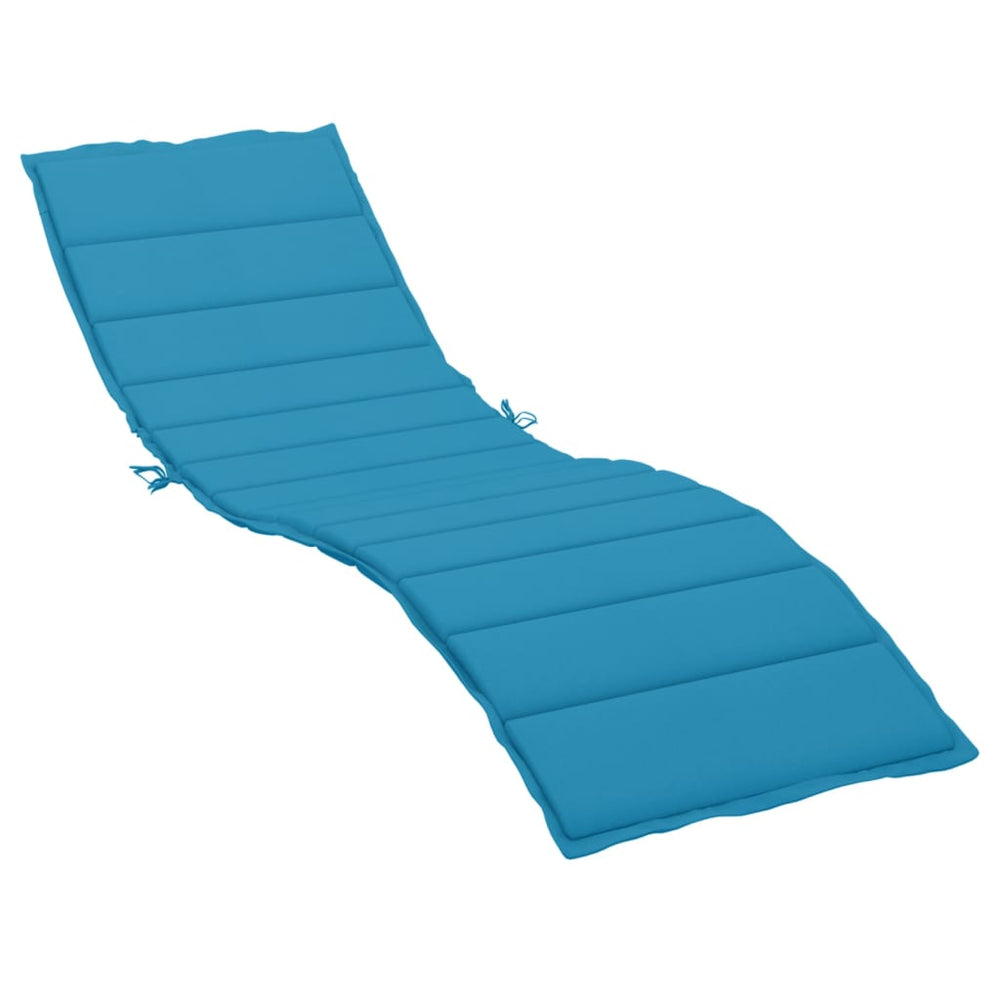 vidaXL Coussin de transat bleu 200x70x3 cm tissu Oxford