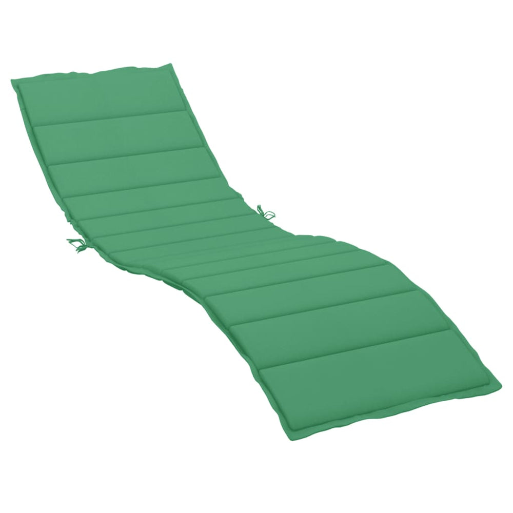 vidaXL Coussin de transat vert 200x70x3 cm en tissu Oxford