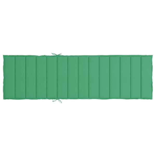 Sonnenliegen-Auflage Grün 200x70x3 cm Oxford-Gewebe