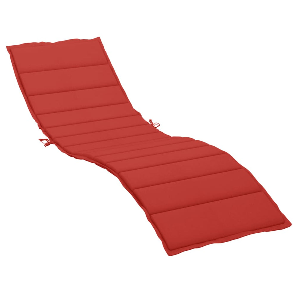 vidaXL Coussin de bain de soleil rouge 200x70x3 cm en tissu Oxford