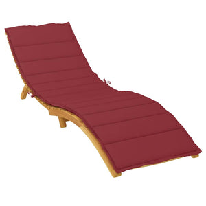 Sonnenliegen-Auflage Weinrot 200x70x3 cm Oxford-Gewebe