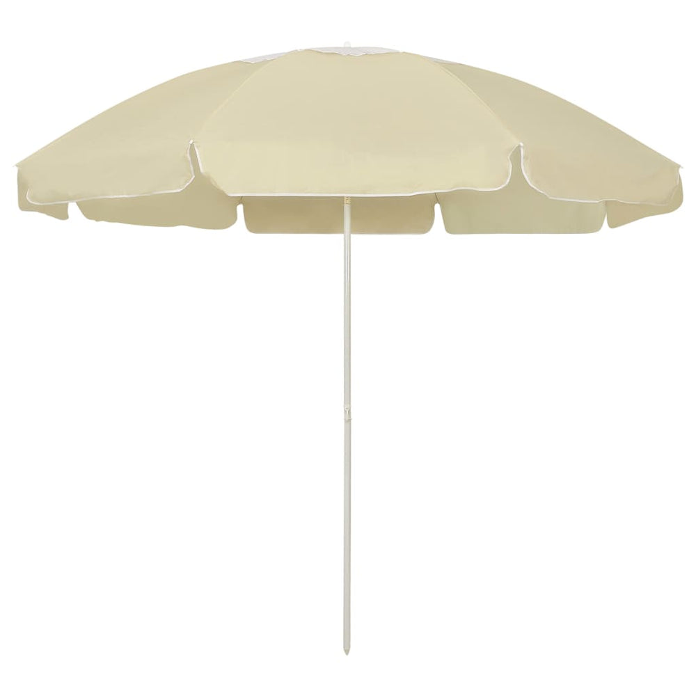 Parasol de plage vidaXL jaune sable 240 cm