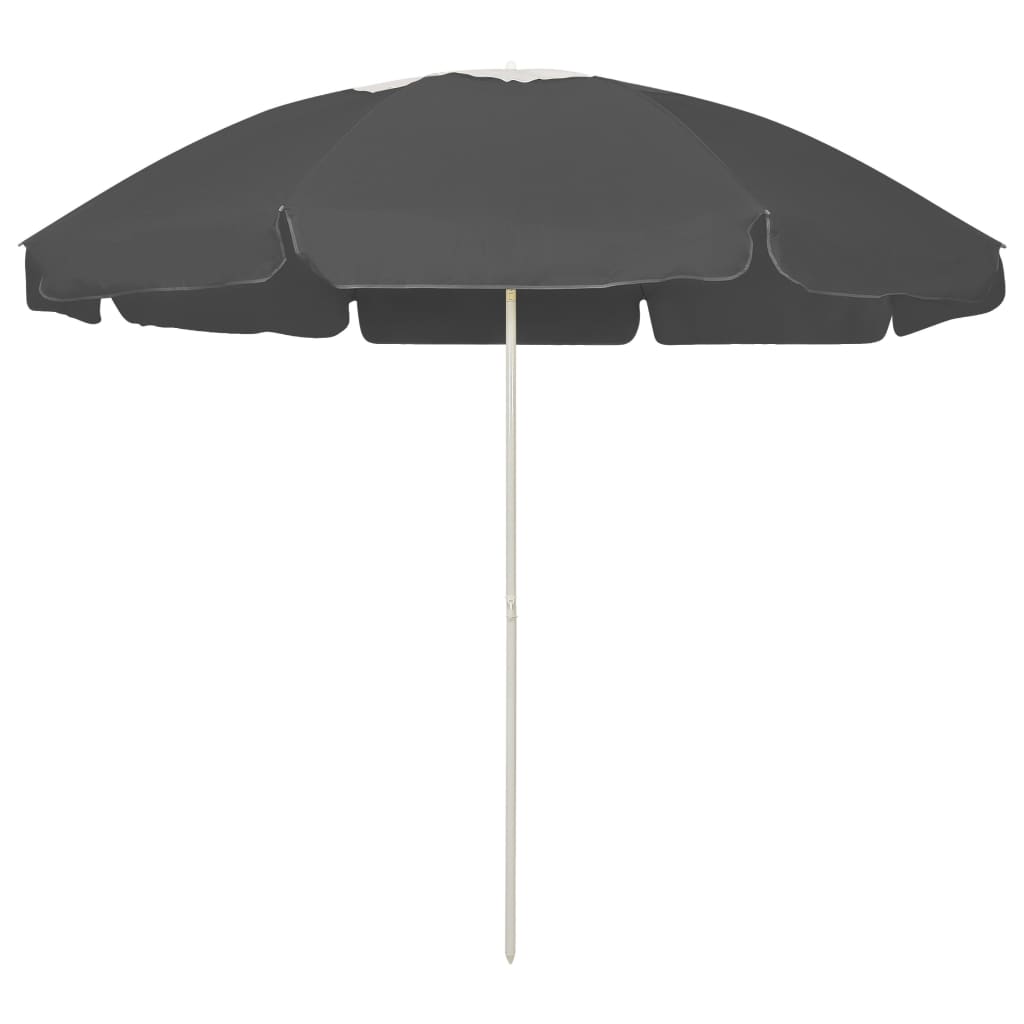 Strandschirm Anthrazit 240 cm