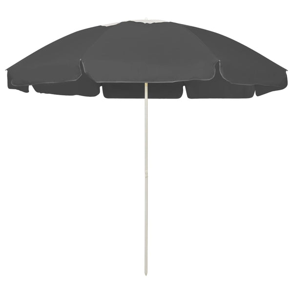 Strandschirm Anthrazit 240 cm