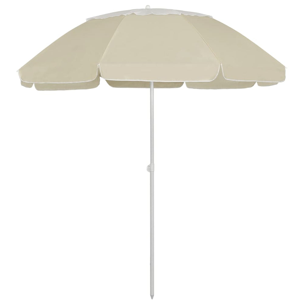 Parasol de plage vidaXL jaune sable 300 cm