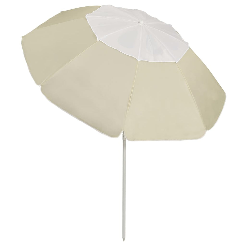 Parasol de plage vidaXL jaune sable 300 cm