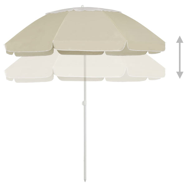 Strandschirm Sandgelb 300 cm