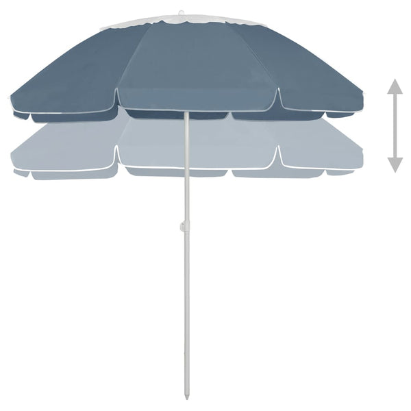 Strandschirm Blau 300 cm
