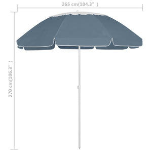 Strandschirm Blau 300 cm