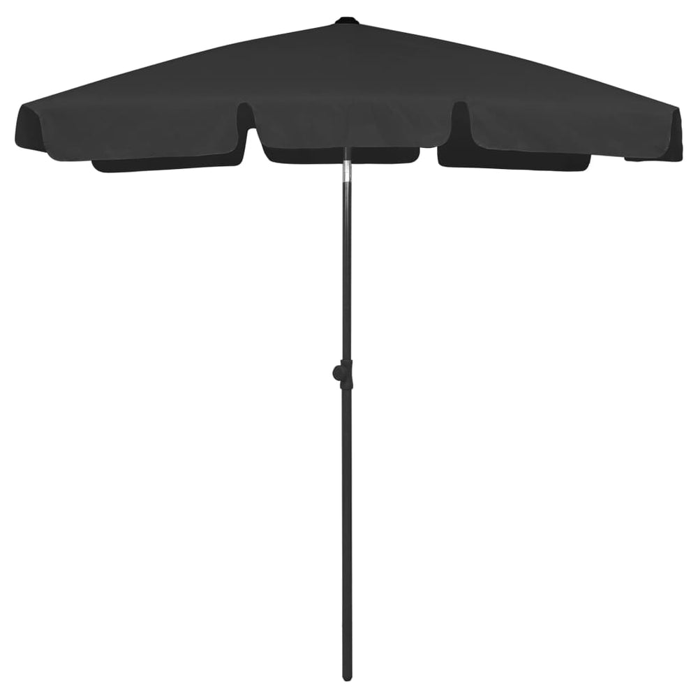 Strandschirm Schwarz 180x120 cm