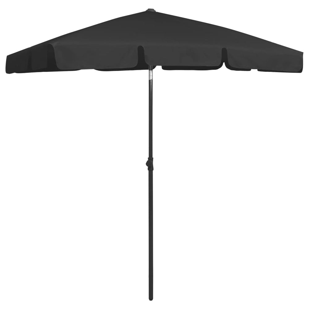 Strandschirm Schwarz 180x120 cm