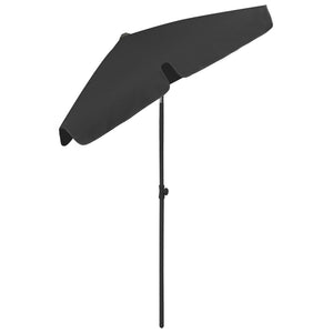 Strandschirm Schwarz 180x120 cm