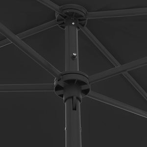 Strandschirm Schwarz 180x120 cm