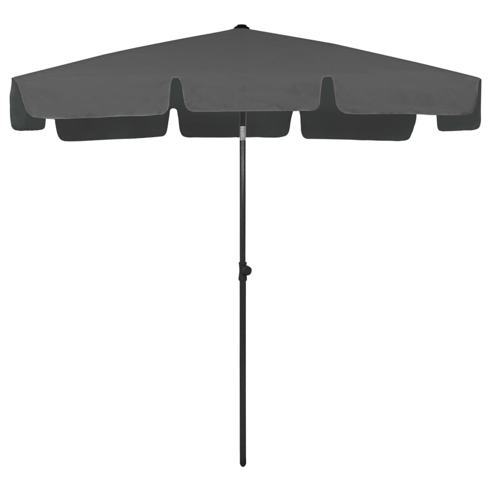 Strandschirm Anthrazit 200x125 cm