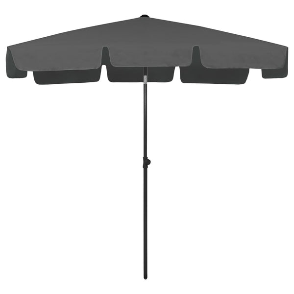 Strandschirm Anthrazit 200x125 cm