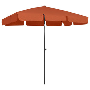 Strandschirm Terrakottarot 200x125 cm