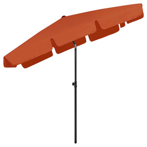 Strandschirm Terrakottarot 200x125 cm