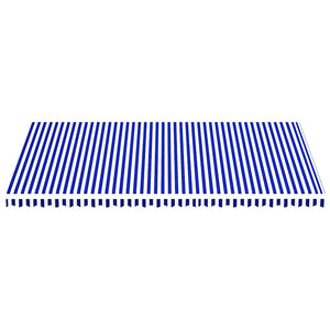 Markisenbespannung Blau und Weiß 6x3,5 m