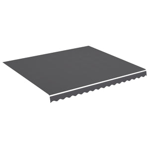 vidaXL Toile de store banne anthracite 4x3,5 m