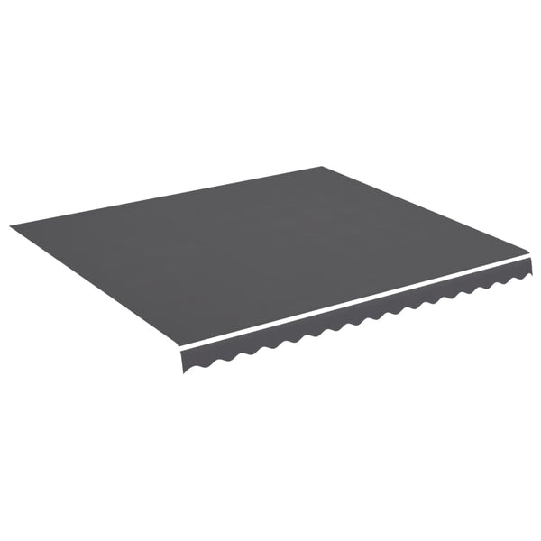 vidaXL Toile de store banne anthracite 4x3,5 m