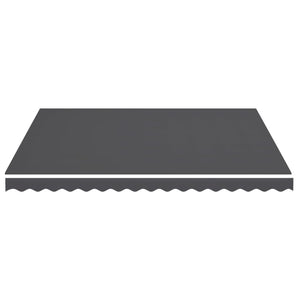 vidaXL Toile de store banne anthracite 4x3,5 m