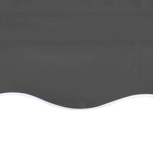 vidaXL Toile de store banne anthracite 4x3,5 m