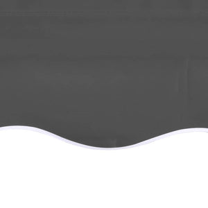 Toile de store banne vidaXL Gris anthracite 5x3,5 m