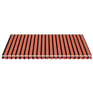 Markisenbespannung Orange und Braun 5x3,5 m