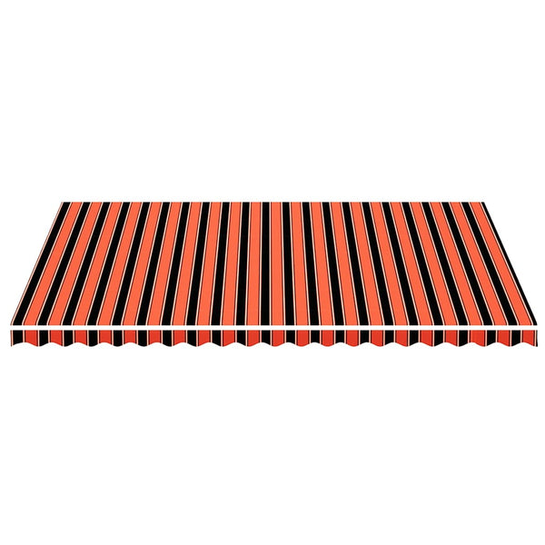 Markisenbespannung Orange und Braun 5x3,5 m