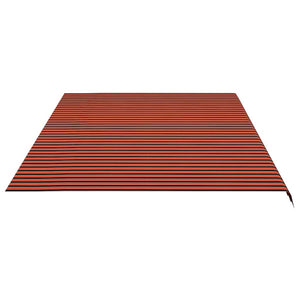 Markisenbespannung Orange und Braun 6x3,5 m