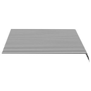 Markisenbespannung Anthrazit und Weiß 3x2,5 m