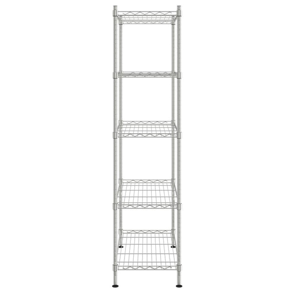 Chrom Lagerregal 90x35x180cm, 5 Böden