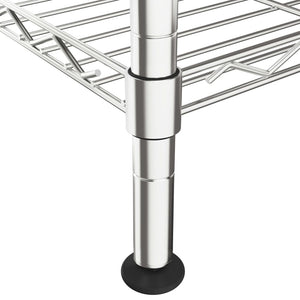 Chrom Lagerregal 90x35x180cm, 5 Böden
