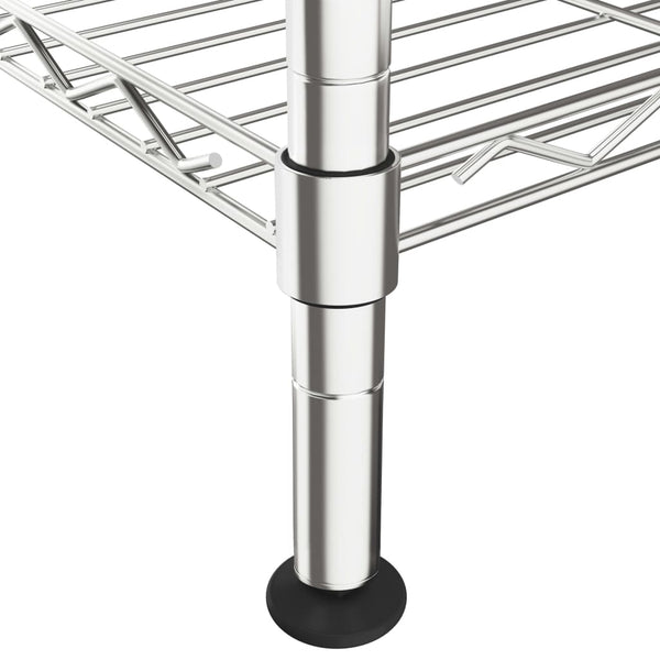 Chrom Lagerregal 90x35x180cm, 5 Böden