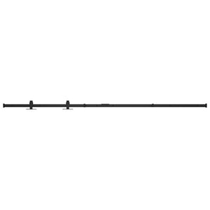 Mini Schiebetürbeschlag Set für Schranktüren Carbonstahl 183 cm