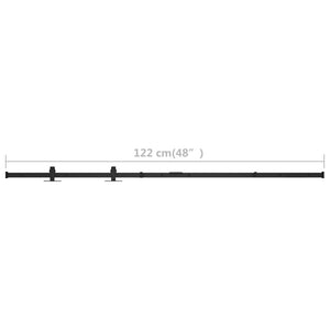 Mini Schiebetürbeschlag Set für Schranktüren Carbonstahl 122 cm